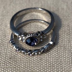 Crystal ring set